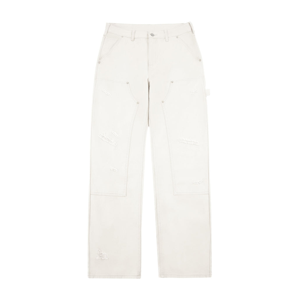 S45 Hole Washed Double Knee Work Pants