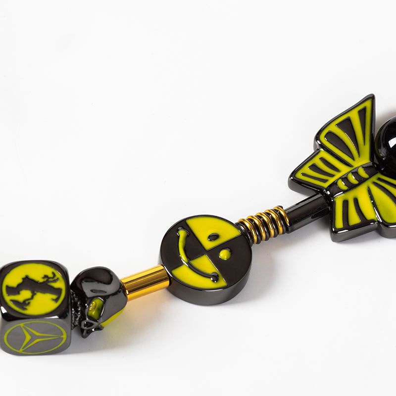 SALUTE *EVAE+ MOB Testing butterfly Smiley Necklace (A$AP Rocky)