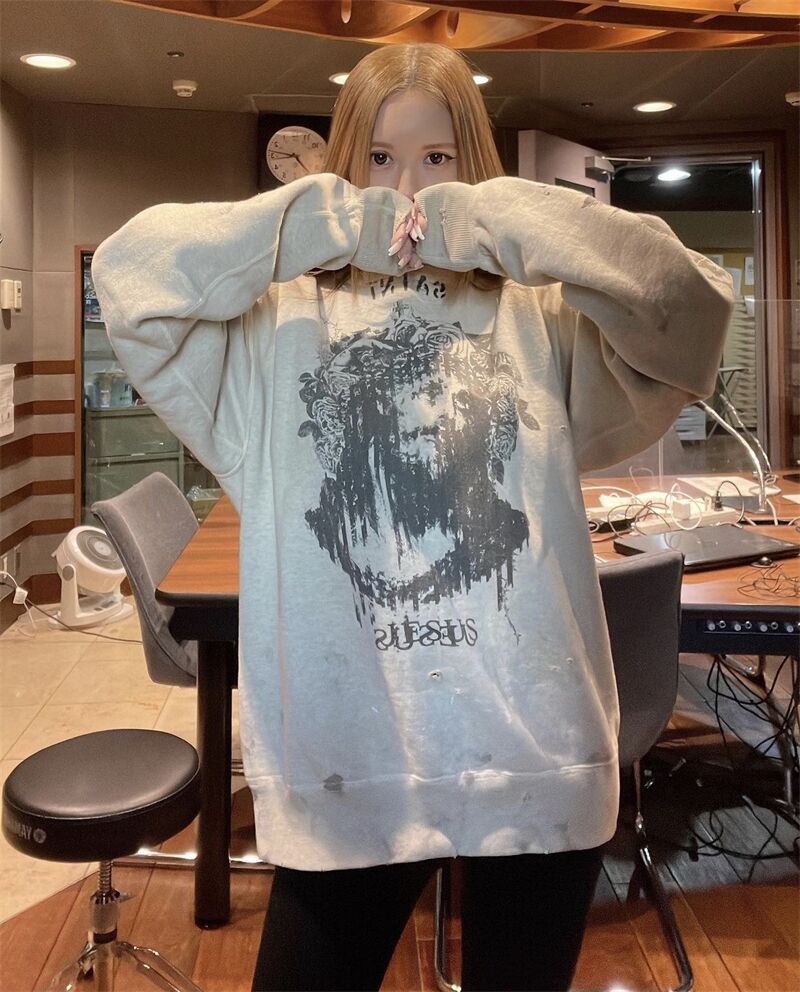 F3F Select Vintage Abstract Print Sweatshirts
