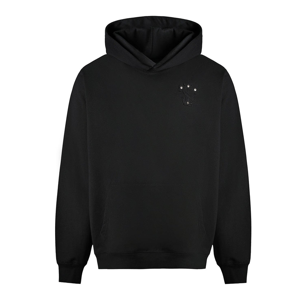 Small Town Kid Studded Logo Patch Hoodie