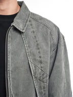 F3F Select Deconstructed Stitching Washed Denim Jacket