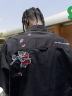 MEDM Rose Honey Embroidery Short Sleeved Shirt