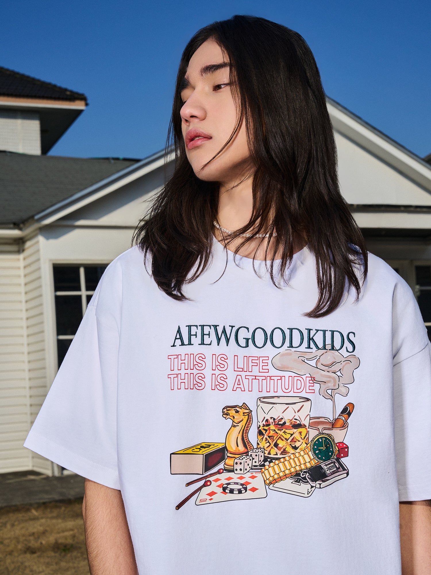 AFGK Cigarette Vintage Party Graphic Tee