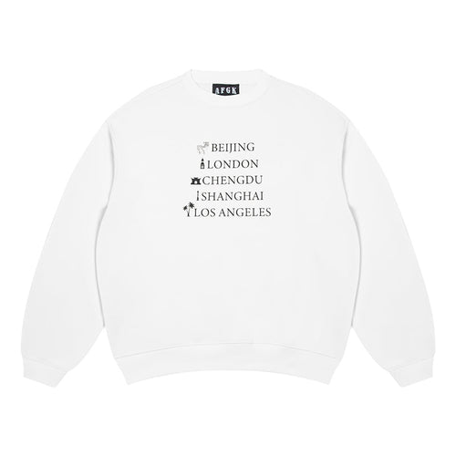 AFGK Parade Letter Print Sweatshirt