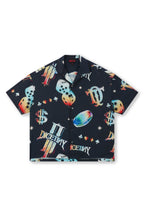 DICETINY Dice Logo Full Print Short Sleeved Cuban Shirt