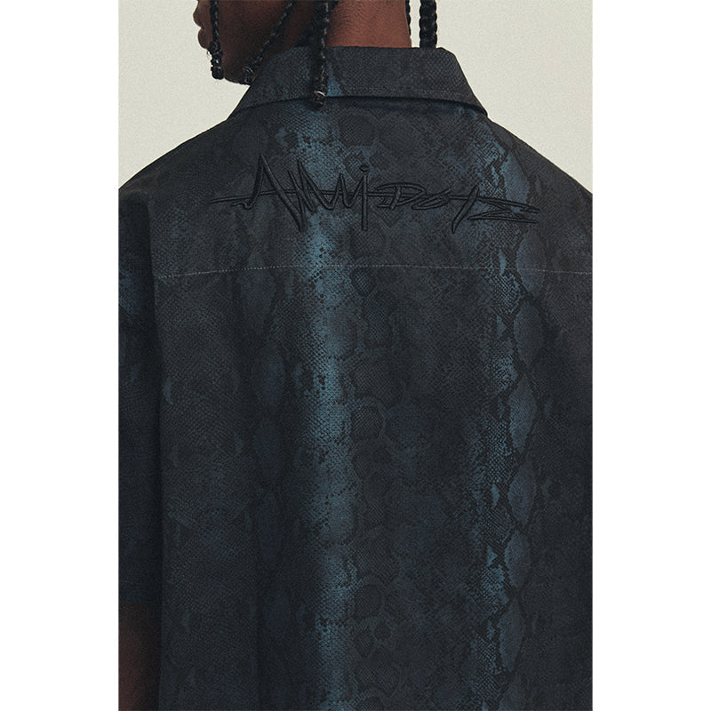 ANTIDOTE Cuban Collar Short Sleeve Shirt