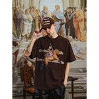 YADcrew Banner Skeleton War Horse Tee