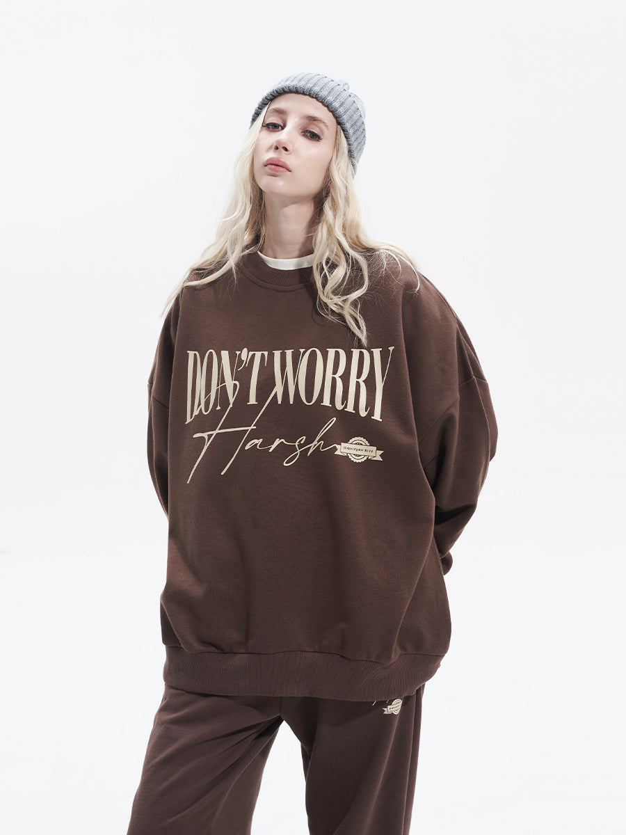 Harsh and Cruel Handwriting Logo Crewneck Sweatshirts
