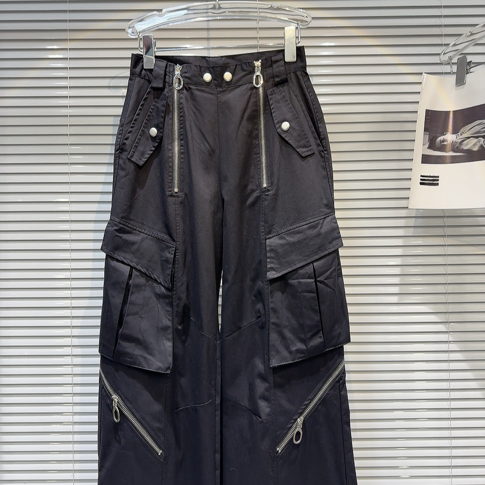 F3F Select  Multi Zipper Patchwork Work Cargo Pants