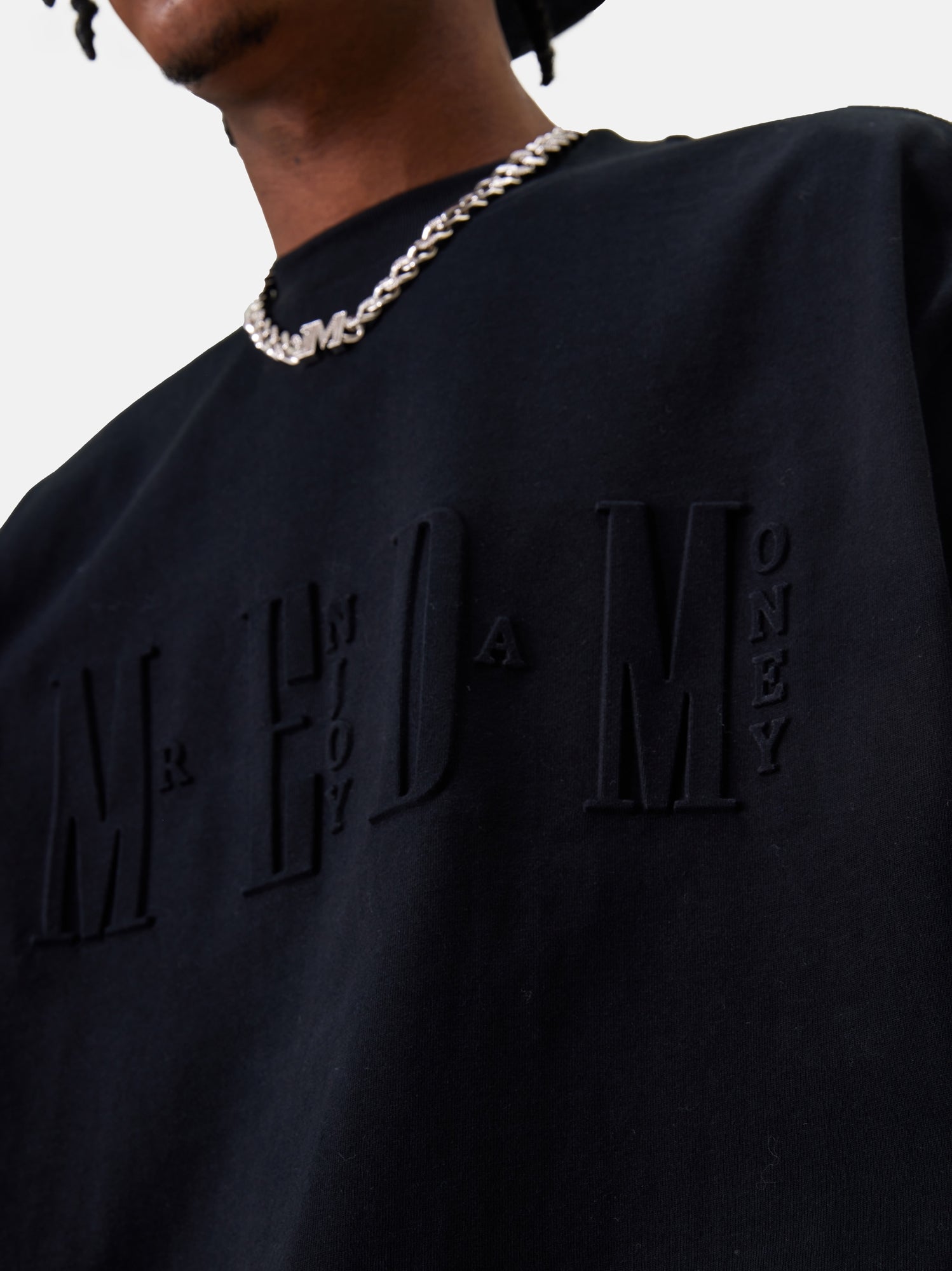 MEDM Letter Embossing Five Point Tee