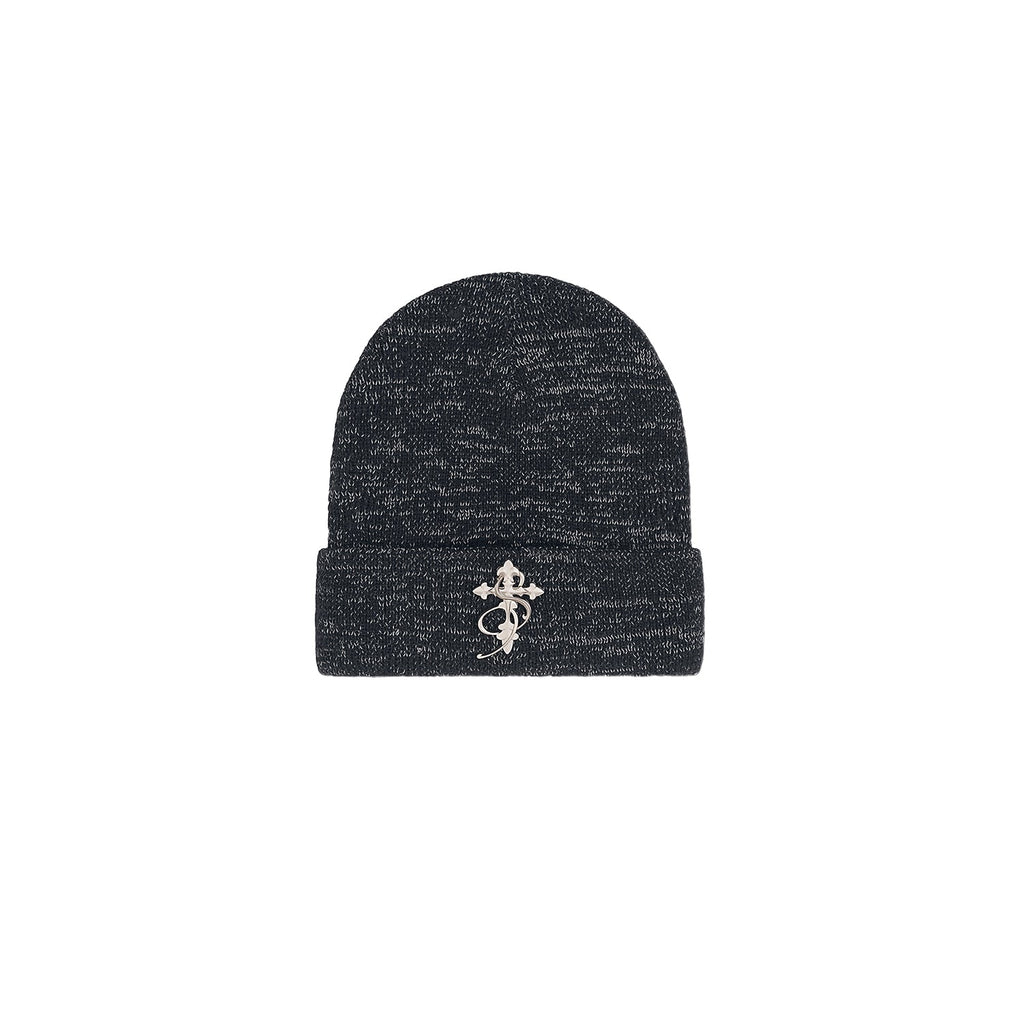 Small Town Kid 3D Metal Logo Beanie