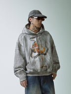 F2CE Dirty Dye Printed Hoodie