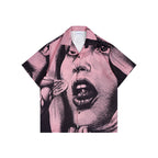 ANTIDOTE Portrait Print Short Sleeve Shirt