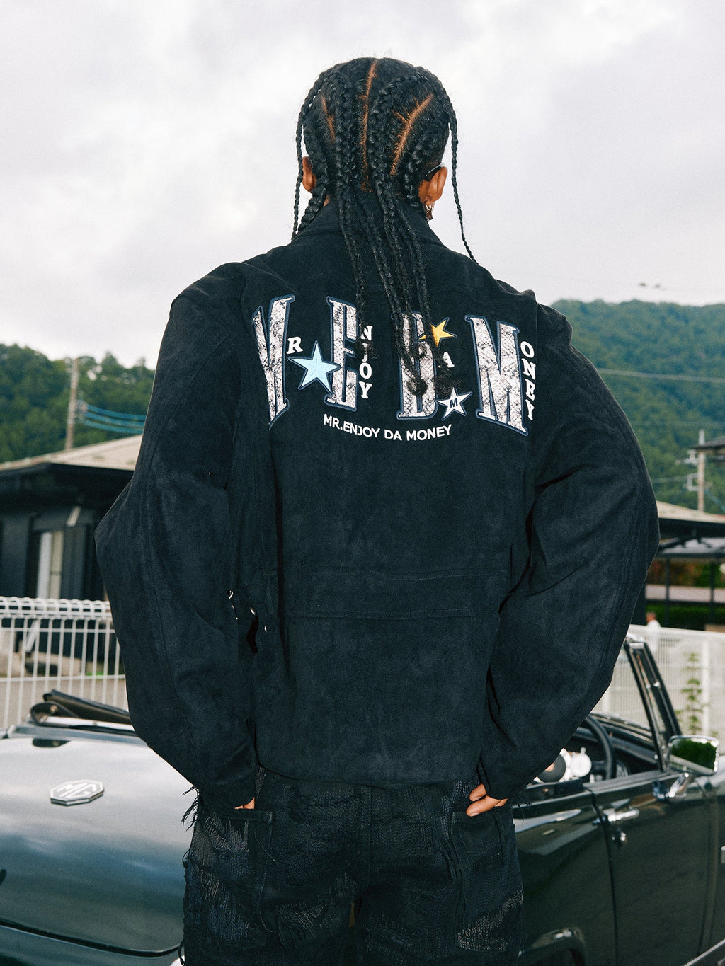 MEDM Animal Texture Suede Jacket