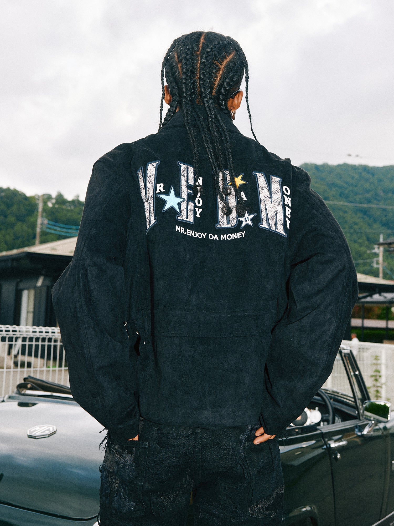 MEDM Animal Texture Suede Jacket