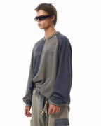 JHYQ Contrast Color Stitching Long Sleeved Jersey Tee