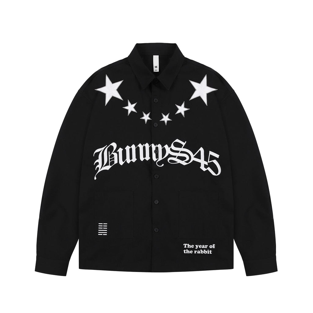 S45 Logo Star Embroidered Long Sleeve Shirt