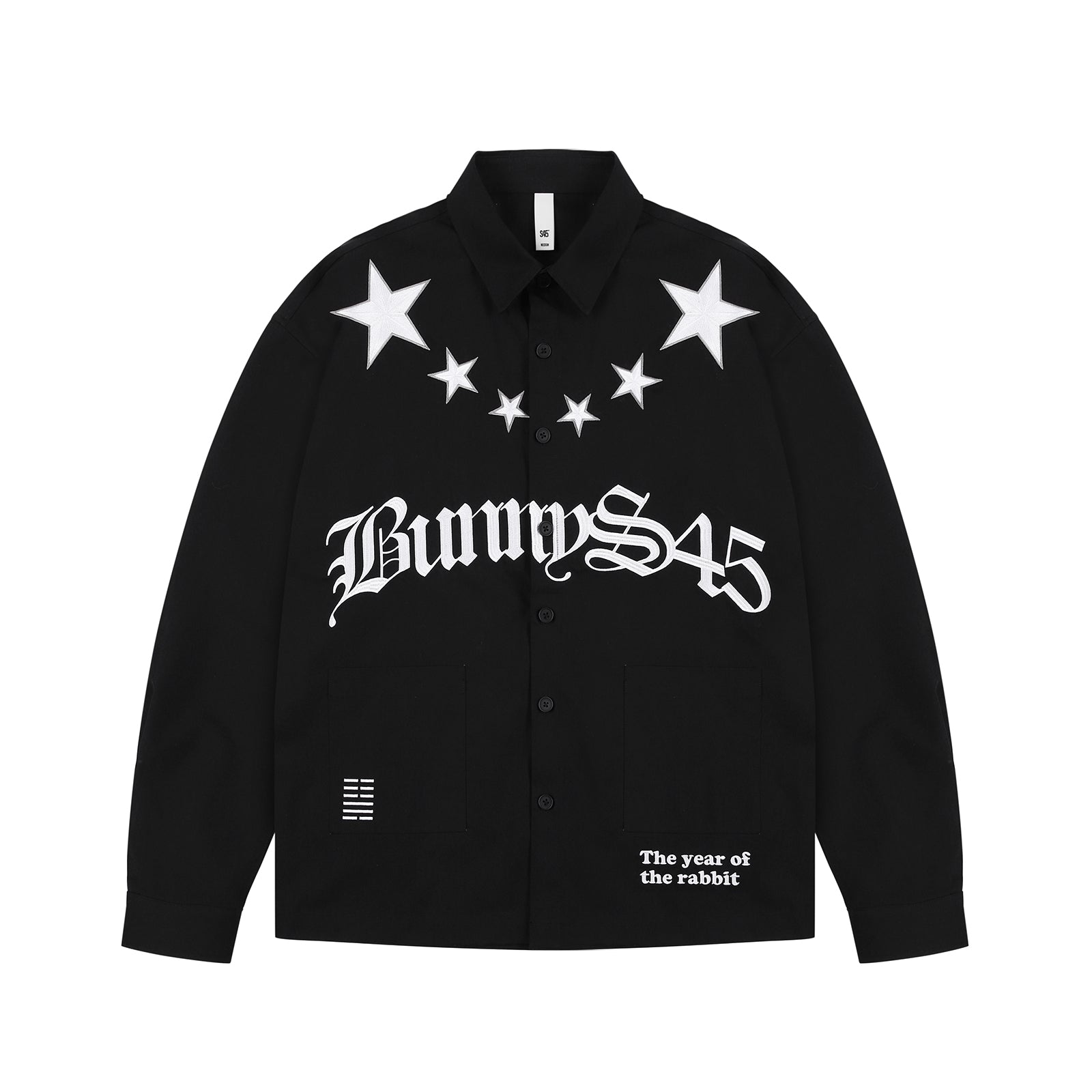 S45 Logo Star Embroidered Long Sleeve Shirt