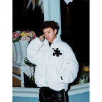 YADcrew Two Color Puzzle Cotton Jacket