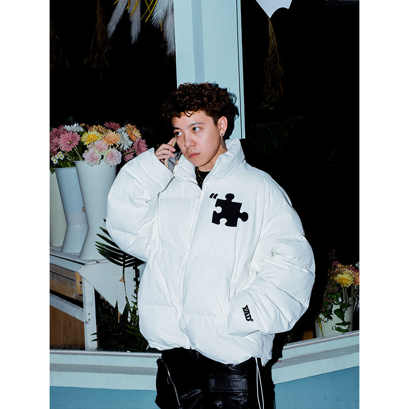 YADcrew Two Color Puzzle Cotton Jacket