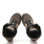 Suede Calfskin Monogram Star Trail Ankle Boots 38.5 Khaki