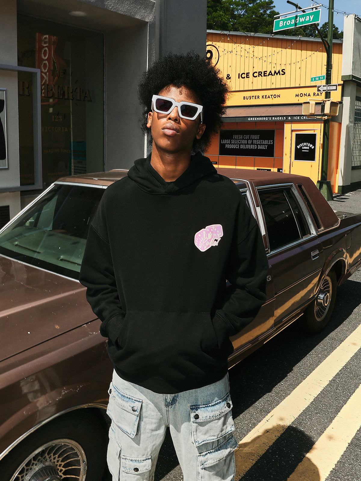 DICETINY Glitter Dice Printed Hoodie