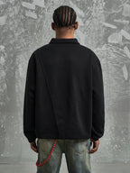 F3F Select Deconstructed Long Sleeve Polo sweatshirt