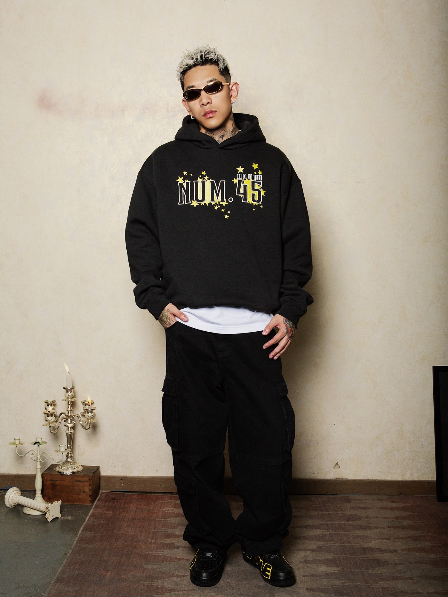 S45 Star Embroidery Hoodie