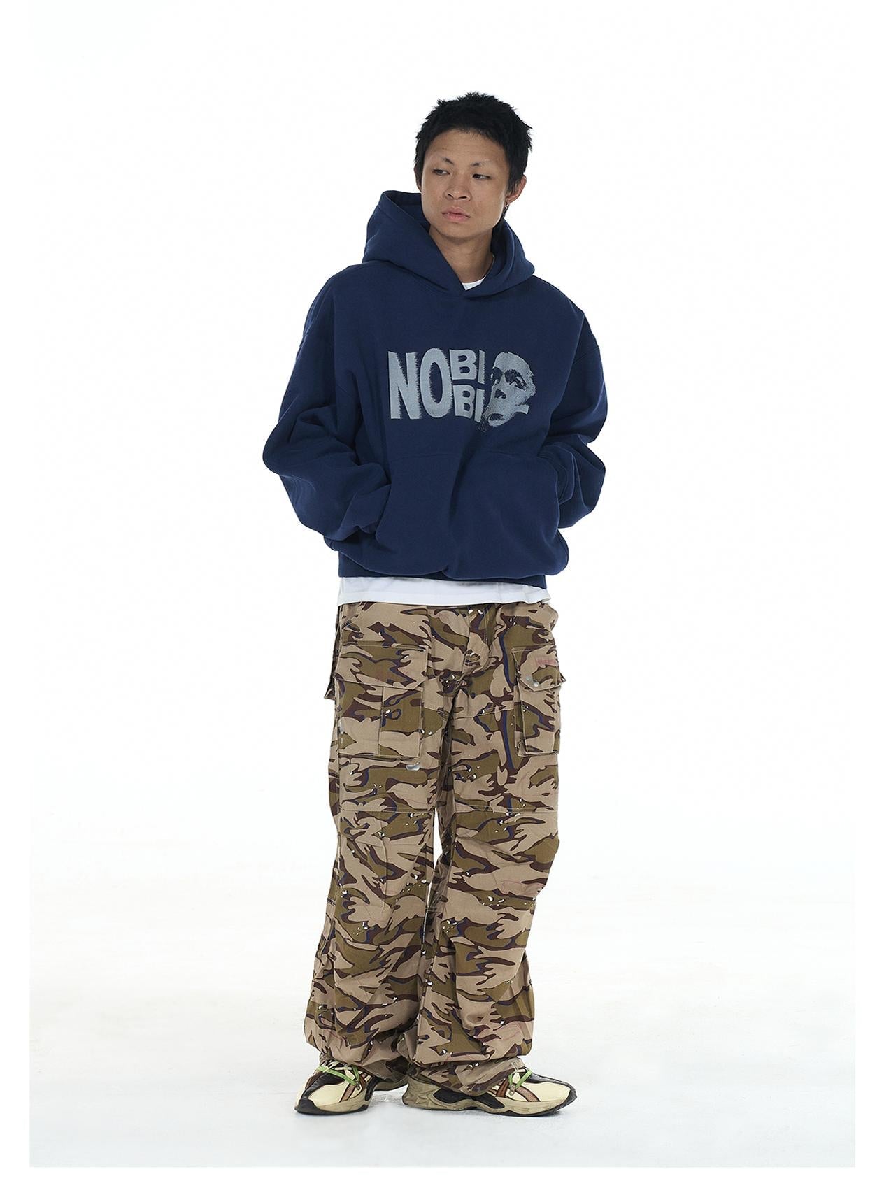 EVILKNIGHT(EK) NOBIBI Slogan Printing Hoodie