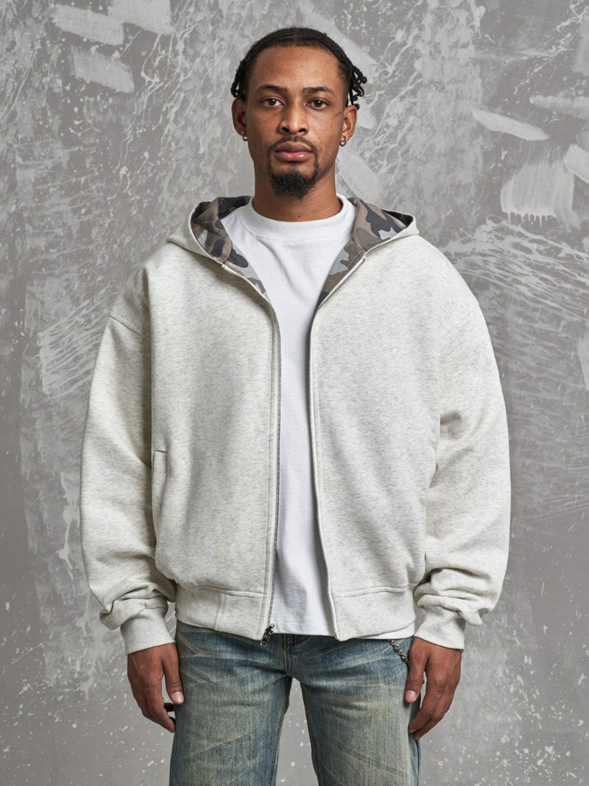 F3F Select Reversible Camouflage Zip Up Hoodie