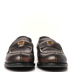 Spazzolato Penny Loafer 39 Ebony