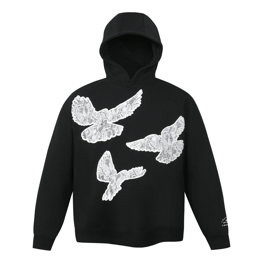 YADcrew Lace Peace Dove Hoodie