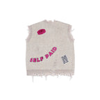 S45 Octopus Destruction Mixed Knit Vest