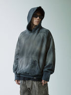 F2CE Handmade Gradient Spray Dye Destruction Hoodie