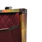 Washed Toile Graffiti On The Pavements Briefcase Khaki Multicolor
