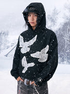 YADcrew Lace Peace Dove Hoodie