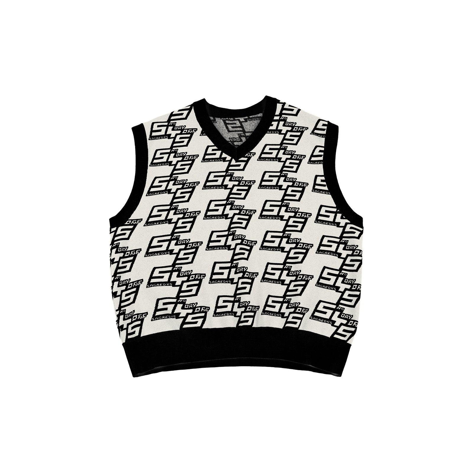 S45 Full Print Logo Knit Vest