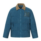 MEDM Corduroy Lapel Color Blocking Down Jacket