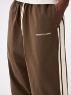 MEDM Side Striped Wide Leg Sweatpants