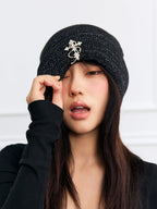Small Town Kid 3D Metal Logo Beanie