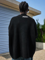 MEDM V Neck Embroidered Knit Cardigan