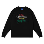 Wassup House Slogan Graffiti Print Sweatshirt