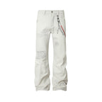 YADcrew Chain Embossed Print Jeans