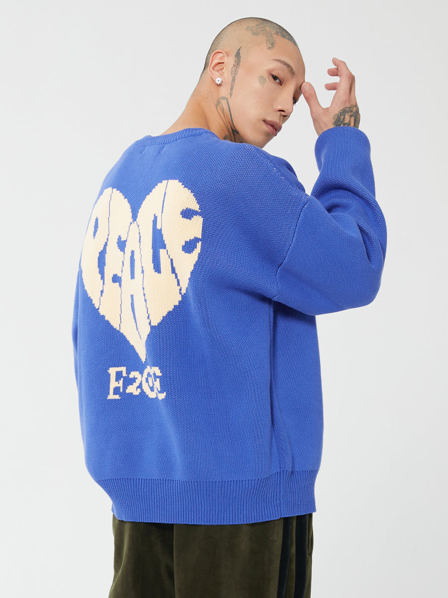 F2CE Love Heart LOGO Knit Sweater