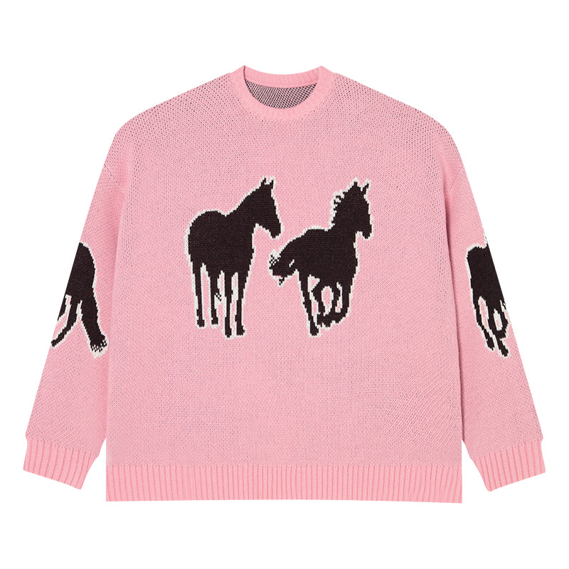AFGK Dark Horse Jacquard Knit Sweater