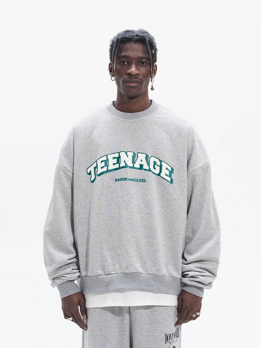 Harsh and Cruel Teenage Printed Loose Sweatshirts