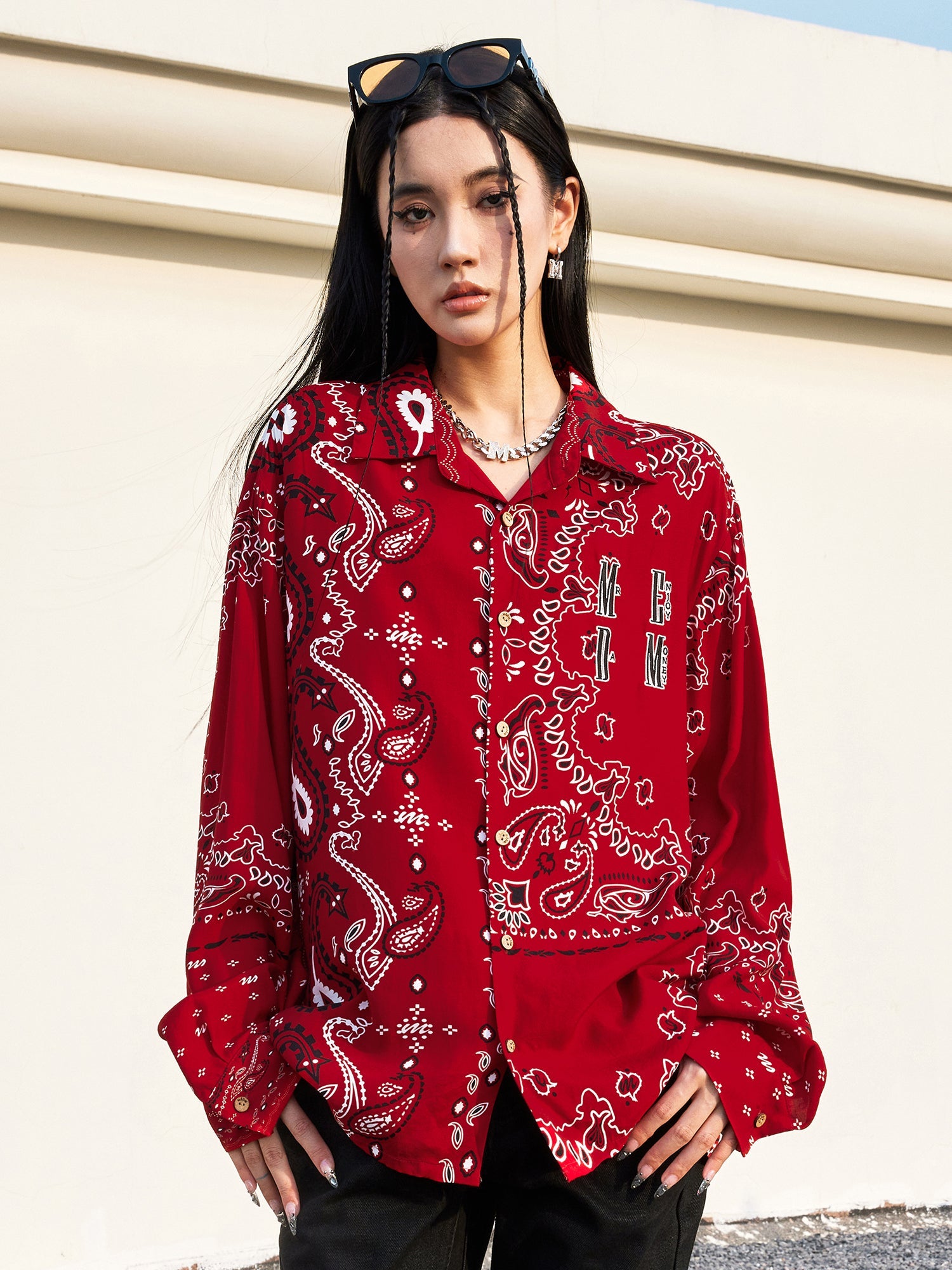 MEDM Cashew Flower Long Sleeved Shirt