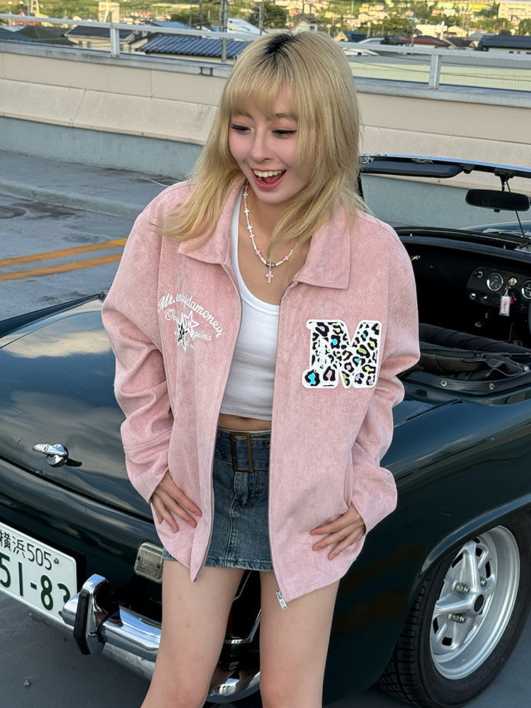 MEDM Animal Texture Suede Jacket