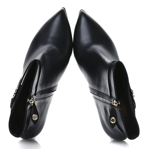 Calfskin LV Roxy Platform Ankle Boots 41 Black