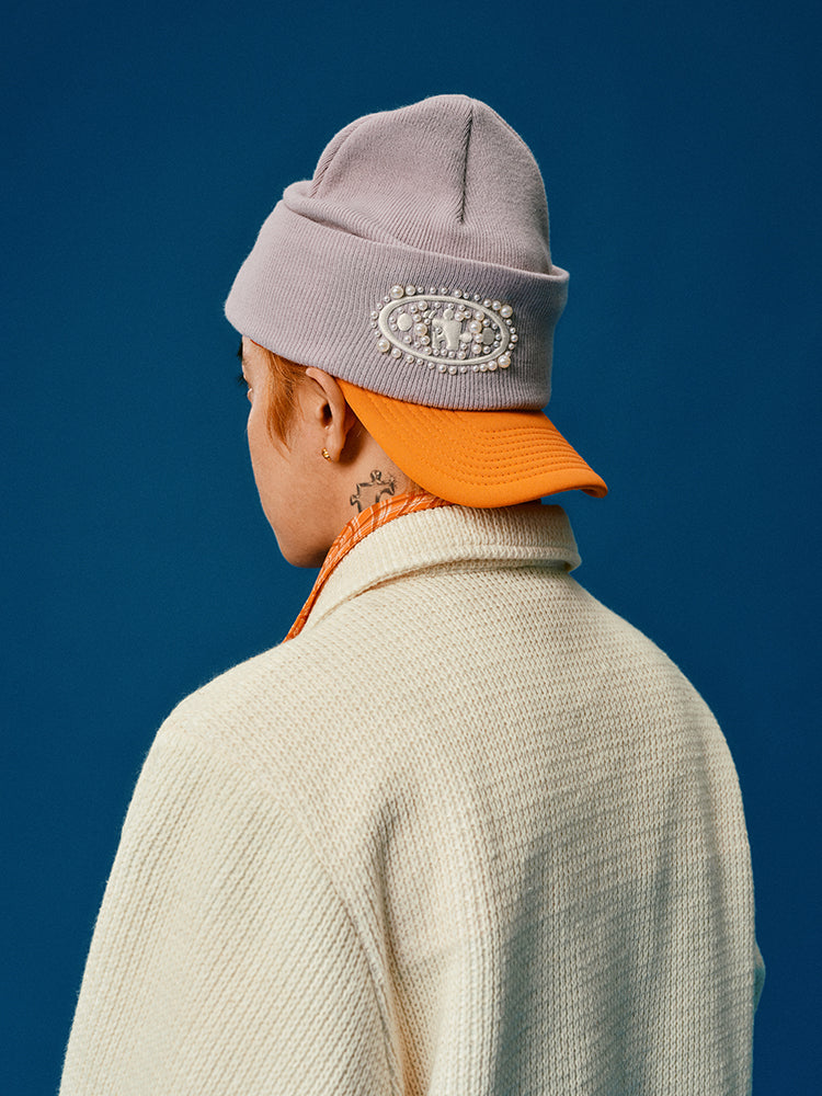 YADcrew Pearl Puzzle Logo Beanie